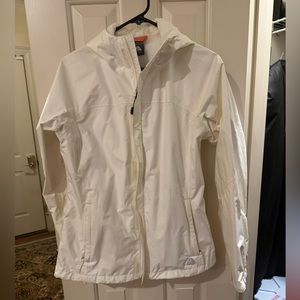 Nike white rain coat
